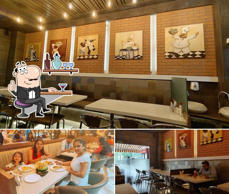 The interior of Veg Sizzel's