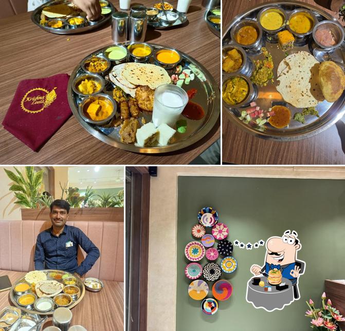 Food at Krishnaleela Shahi Thali Restaurant Akluj