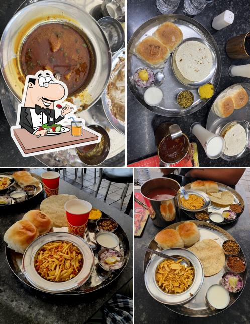 Meals at Gavakadachi misal main branch