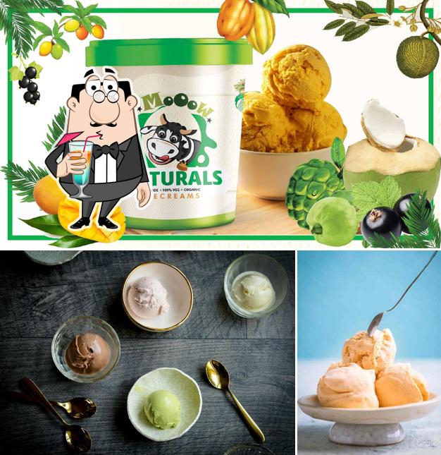The image of drink and food at Natural Ice Creams Mow