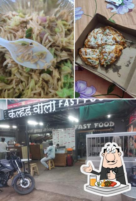 Take a look at the image depicting food and exterior at कुल्हड़वाला Restaurant (कर लो कुल्हड़ से प्यार)