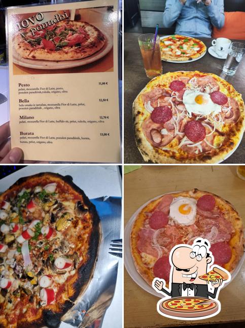 Scegli una pizza a Pizzerija Laterna