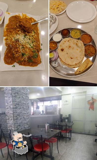 The photo of food and interior at Annapurna