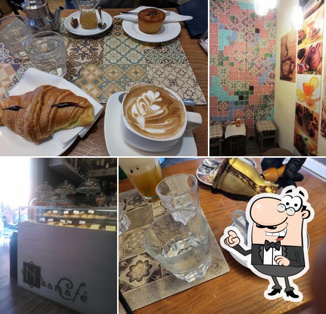 Dai un'occhiata agli interni di Naama Café