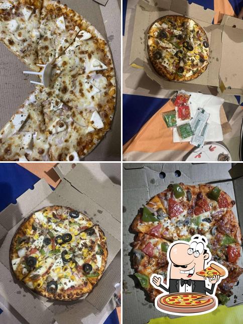 Pick different types of pizza