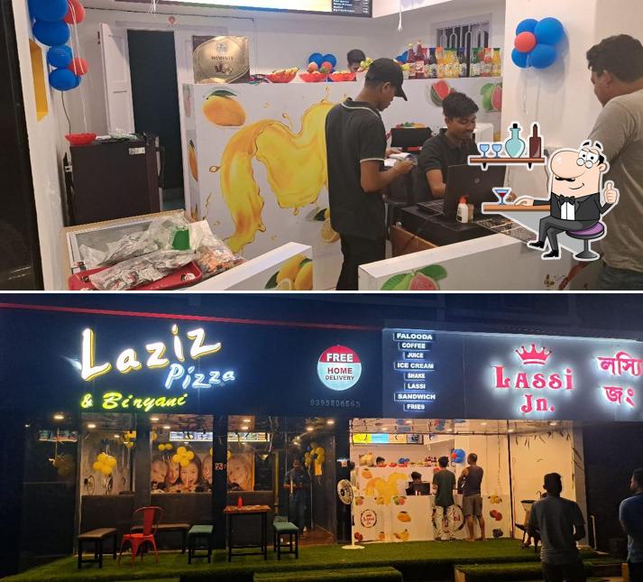 The interior of Laziz Pizza & Biriyani