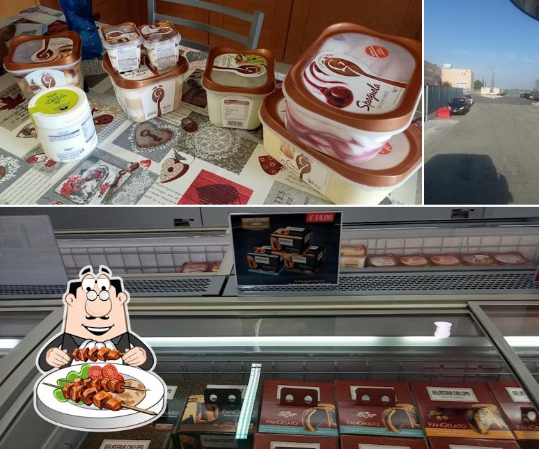 La cibo e esterno del ristorante