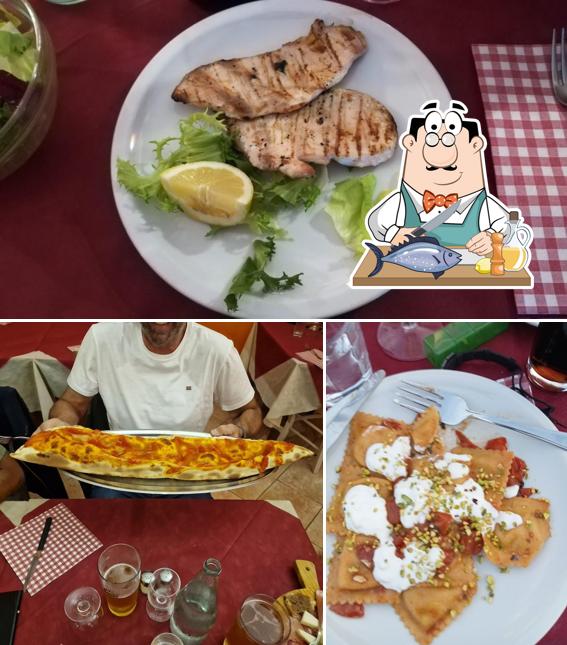 Salmone grigliato al Pizzeria La Macine