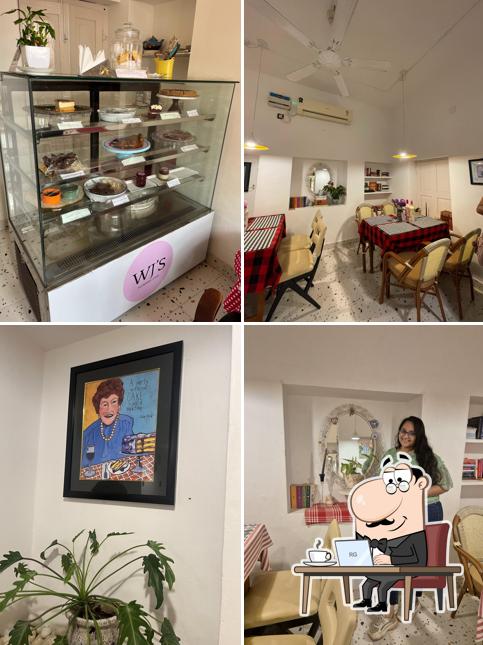 The interior of WJ'S cafe