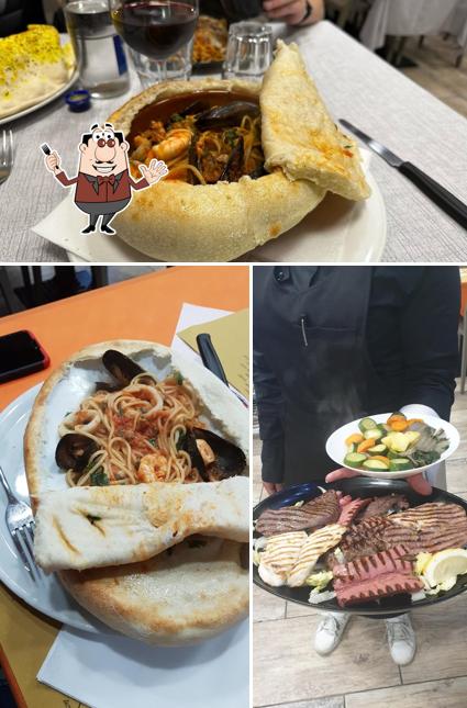Panino con maiale stirato al Ristorante pizzeria italiana