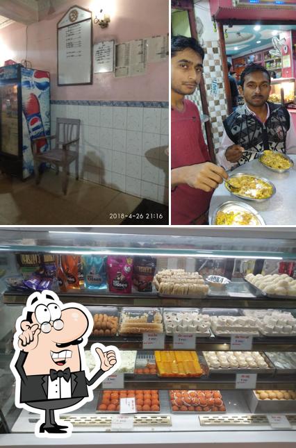 The image of Keshar Sweets’s interior and food