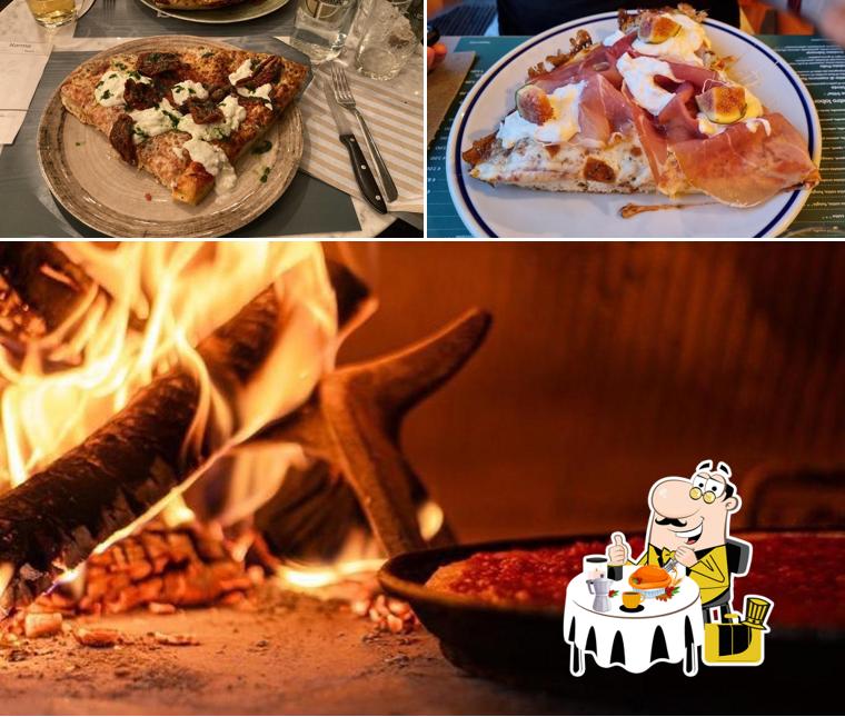 Platti al Karma pizza al trancio con forno a legna