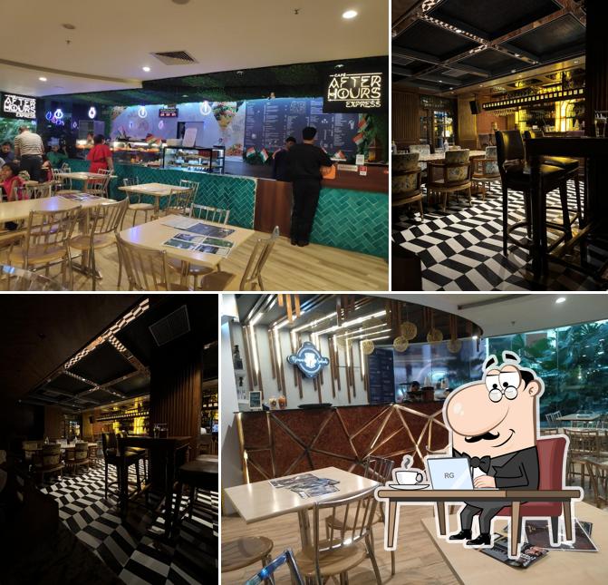 The interior of Cafe After Hours Express