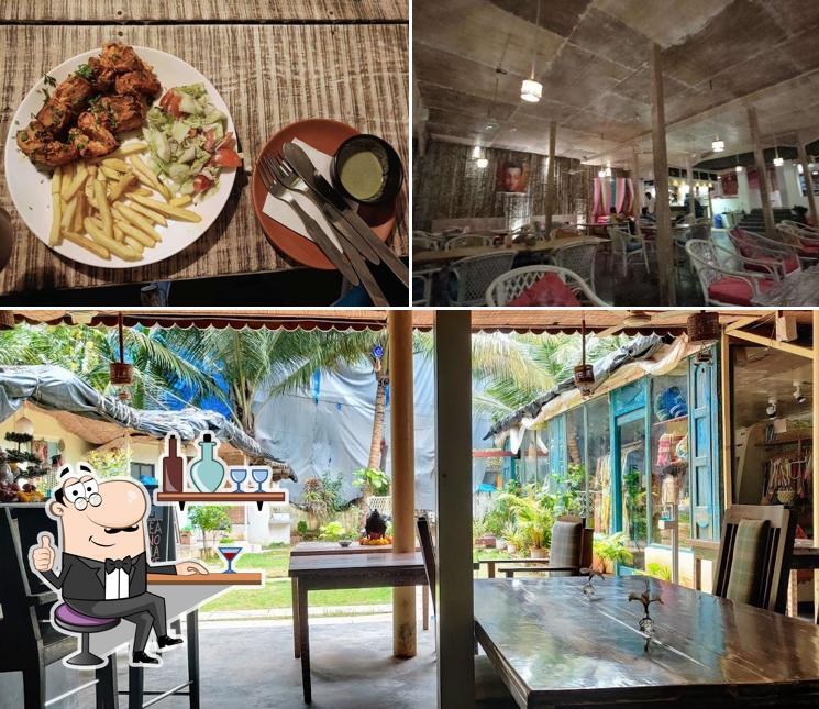 The interior of Chique Shanti Cafe