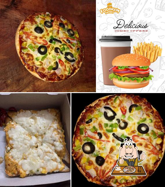 Try out pizza at FOODKEM EATERY