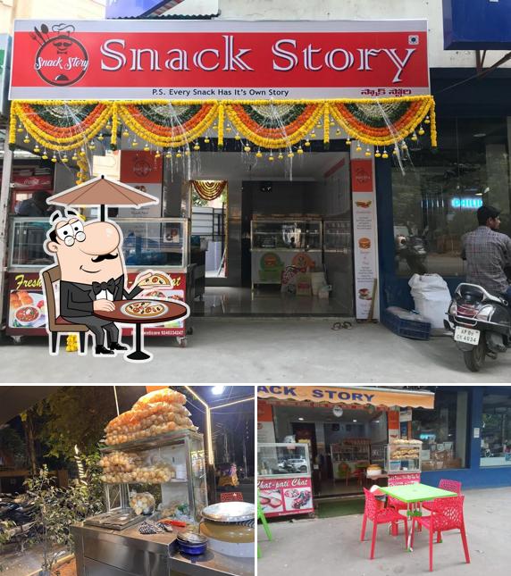 The exterior of Snack story
