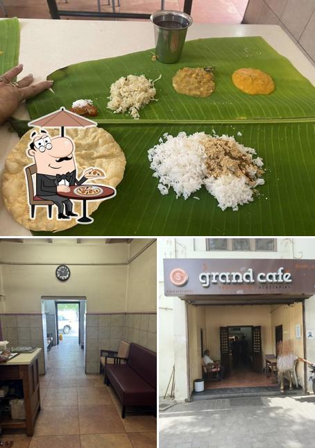 Among different things one can find exterior and interior at Grand Cafe