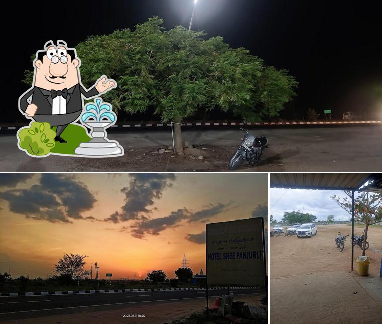 Enjoy the view outside Hotel Sree Panjurli