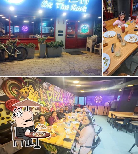 The restaurant's exterior and interior