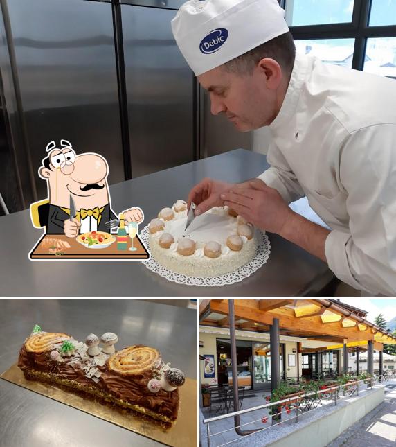 Guarda la immagine che mostra la cibo e esterno di Pasticceria Gelateria Caffetteria Bolandrini
