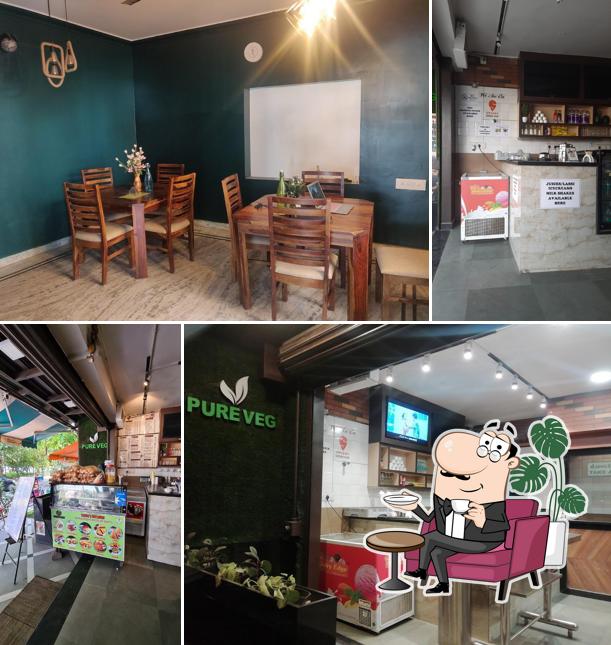 Take a seat at one of the tables at VENKY'S KITCHENS