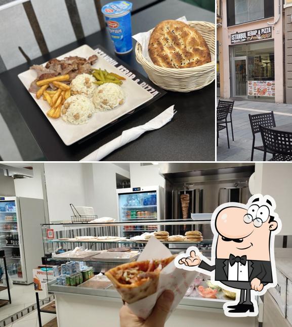 La immagine della interni e cibo di Istanbul Kebap & Pizza