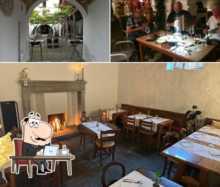 Gli interni di La Corte del Negromante