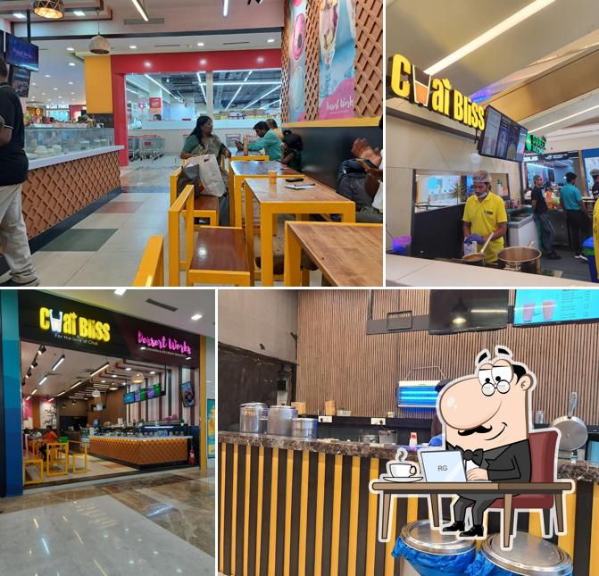 The interior of Dessert works and chai bliss