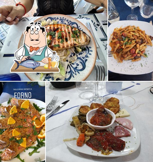 Salmone grigliato al Ristorante - Trattoria Cu Mangia Fa Muddrichi