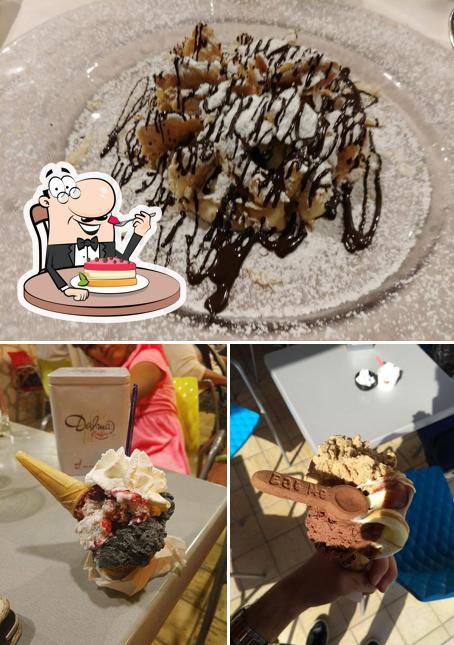 Bar Gelateria Galli propose une sélection de desserts
