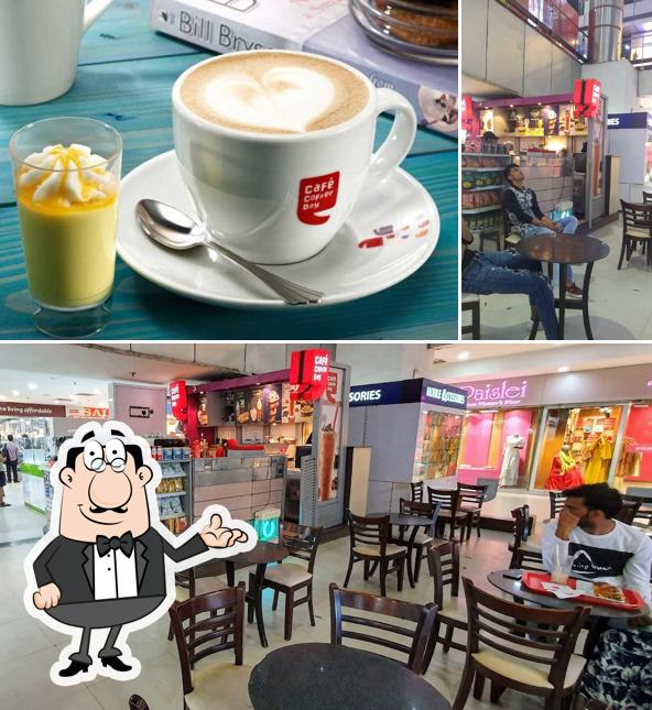 The interior of Cafe Coffee Day