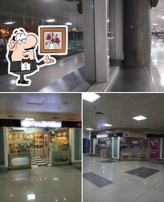 Take a seat at one of the tables at Karachi Bakery