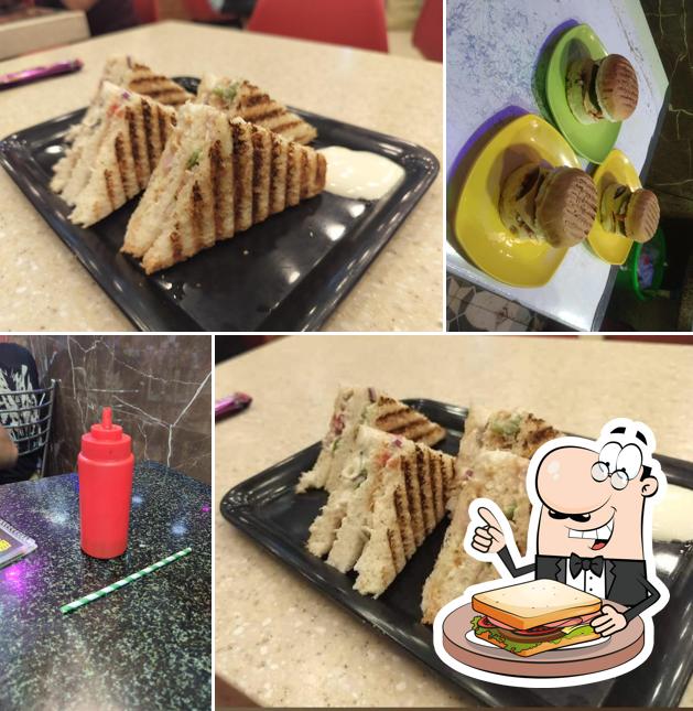 Grilled cheese sandwich at Raja's cafe