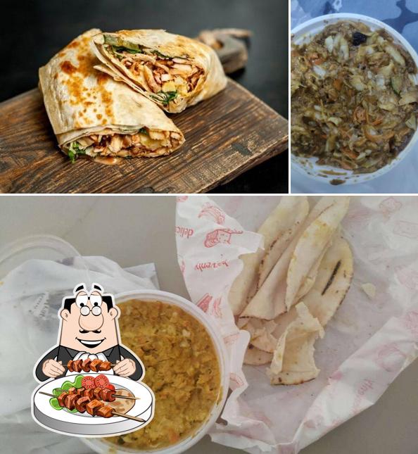 Food at Zwarma - Shawarma Fried Rice Chinese food Juice Burger Sandwich Momos Mojitos Milk Shakes