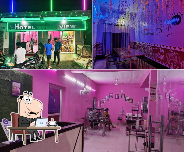 The restaurant's interior and exterior