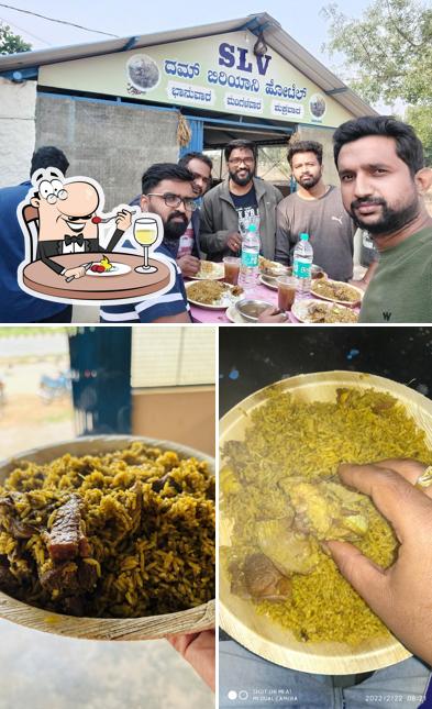 The image of SLV Dum Biryani’s food and interior