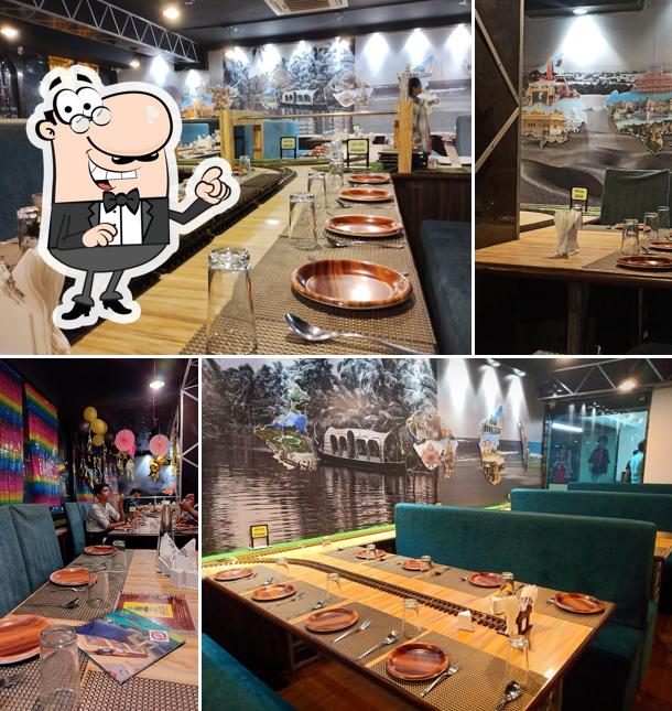 The interior of India Junction Veg Family Restaurant