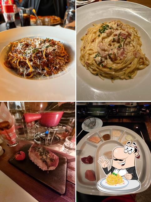 Spaghetti alla carbonara al La Dolce Vita