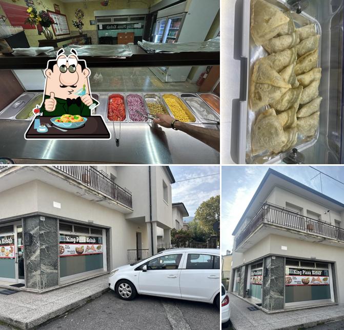 King Pizza Kebab si caratterizza per la cibo e esterno