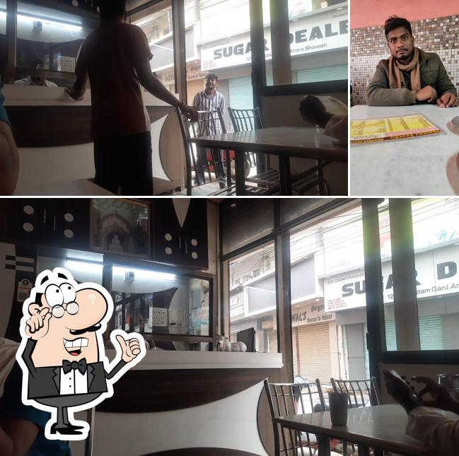 The interior of Digamber Restaurant