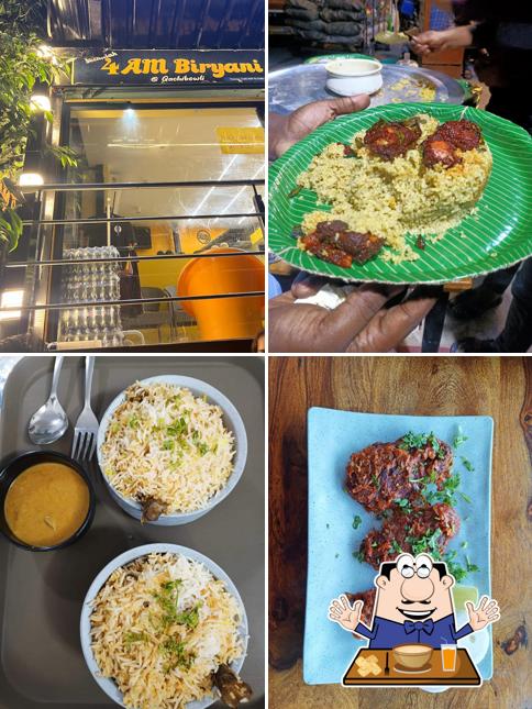 Food at Seenaiah 4AM biryani @ Gachibowli