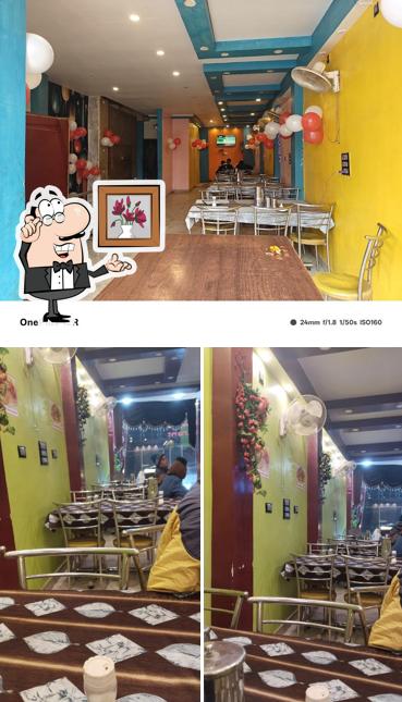 The interior of Bablu Restaurant