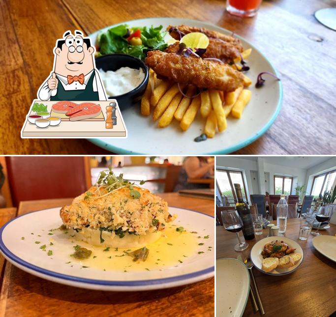 Fish and chips at Blueline Restaurant