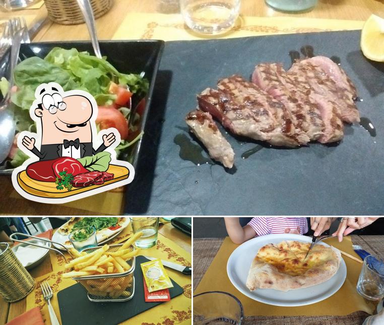 Ordina i piatti di carne a Re Artù