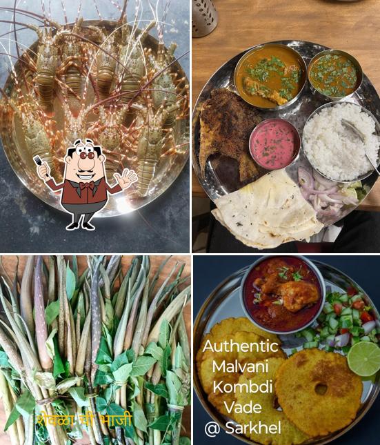Food at Sarkhel restaurant