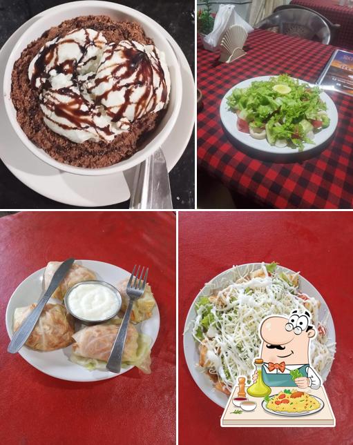 Food at Meridian bar and restaurant
