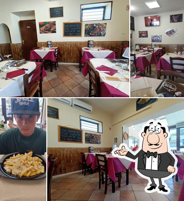 Gli interni di Trattoria Tommy