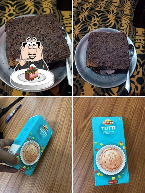 Chocolate cake at Top N Town Ice Cream