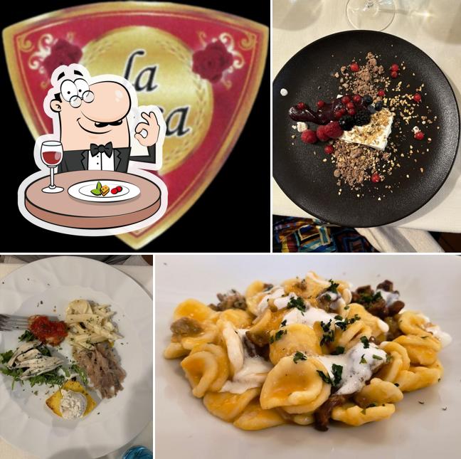 Cibo al Trattoria con locanda La Rosa