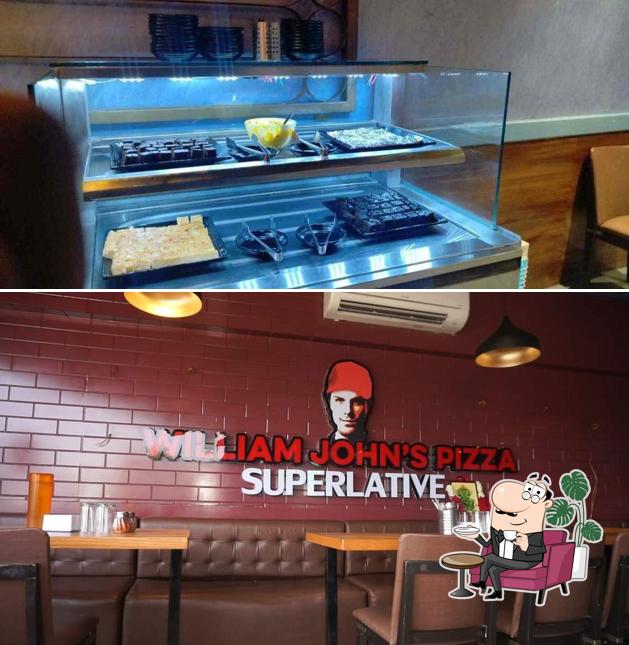 The interior of William John's Pizza Superlative
